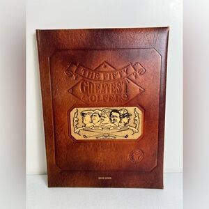 The Fifty Greatest Golfers Dave Cook Leather Bound Book By Brown & Bigelow 1988